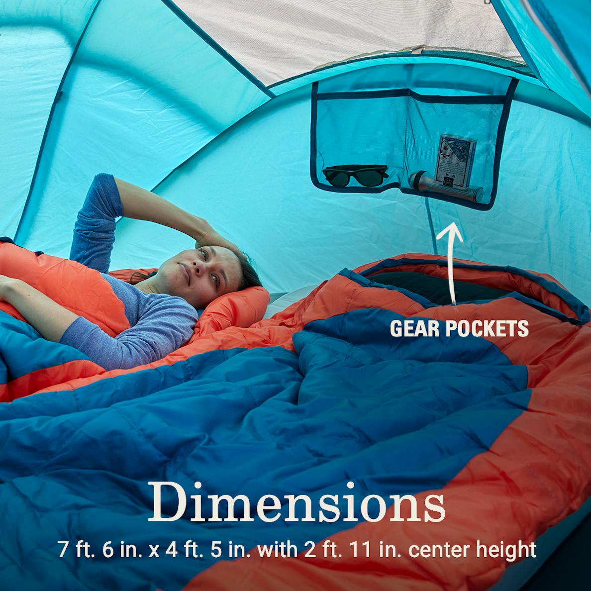 Coleman - 2-Person Camp Burst Pop-Up Tent with Rainfly