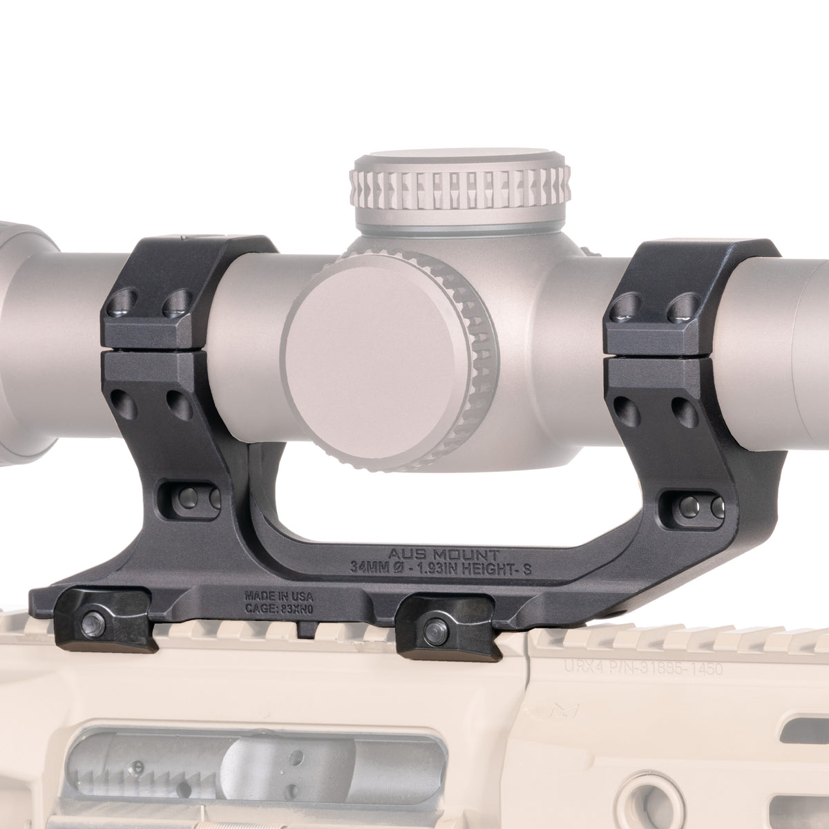 Reptilia - AUS Optic Mount, 30/34/35mm, Black/FDE — view 9