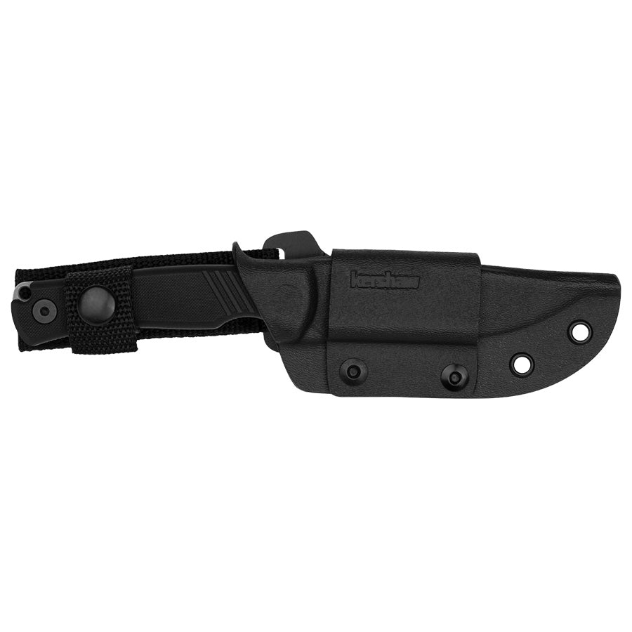 Kershaw - Pack Mule Fixed Blade Knife (N690, Black G10)