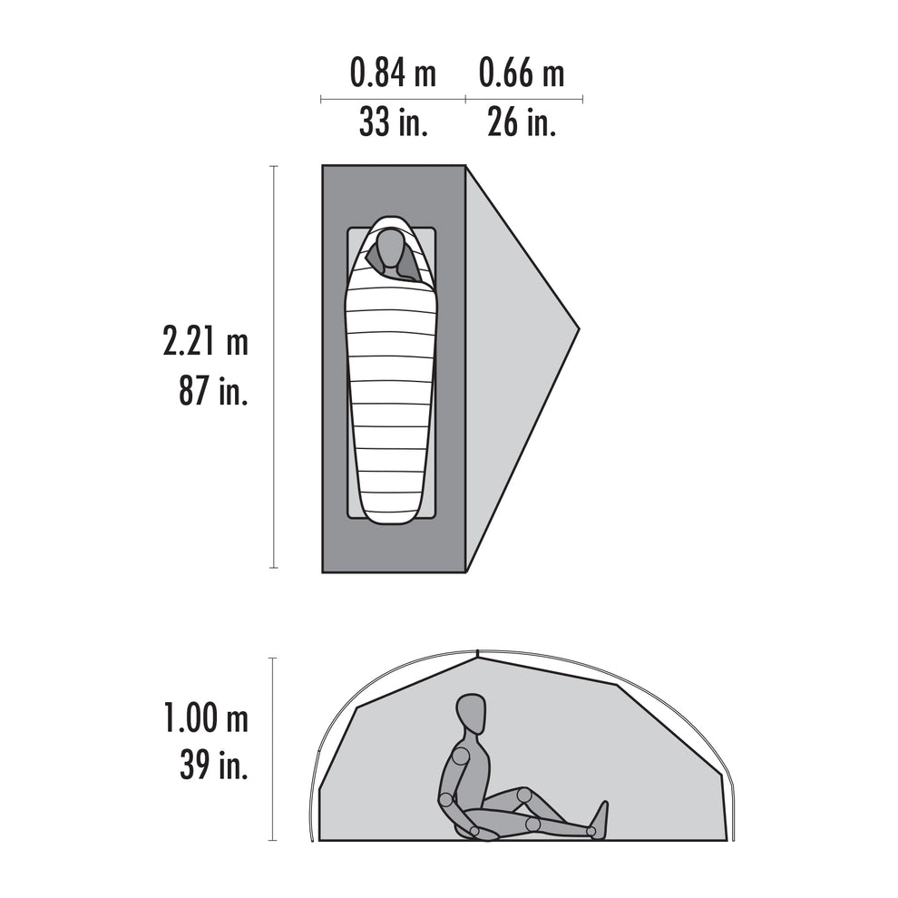 MSR – FreeLite 1-Person Ultralight Backpacking Tent, Sahara