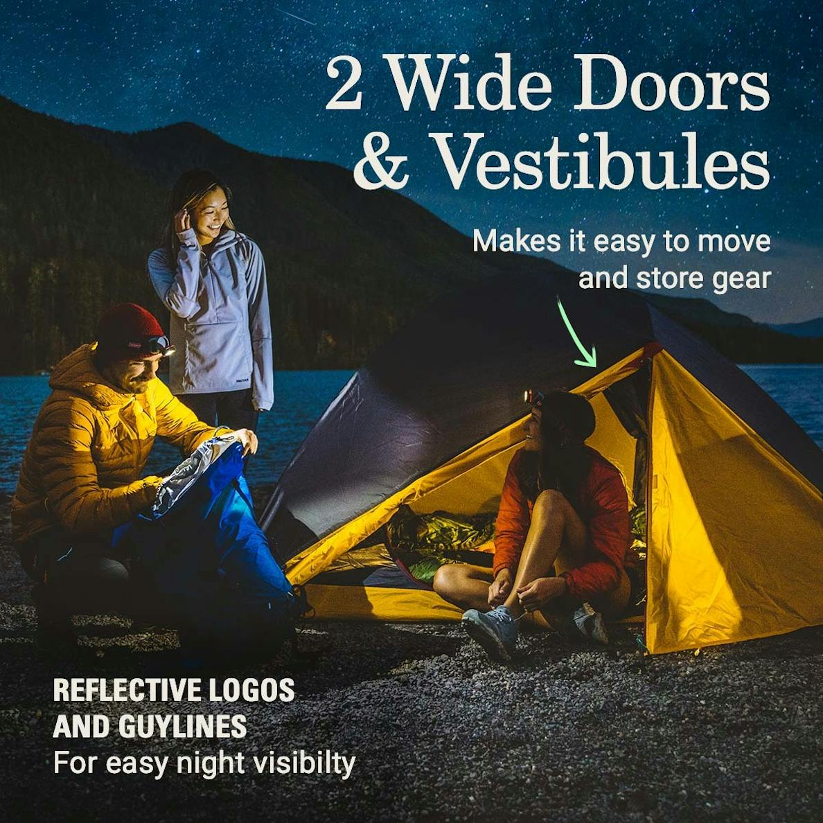 Coleman – PEAK1 3-Person Backpacking Tent with Star View Window