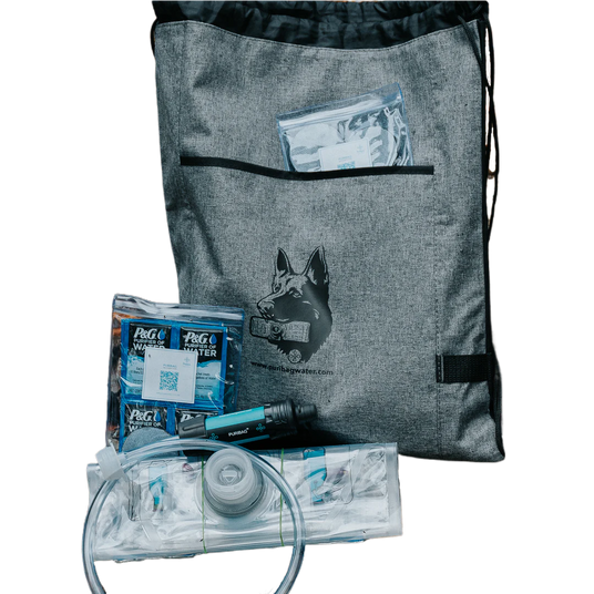 Puribag Water - Puribag Pro Kit (120L Puribag + Micro Pro Kit + P&G Expansion Pack + 5 Carbon Filters + Carry Bag)