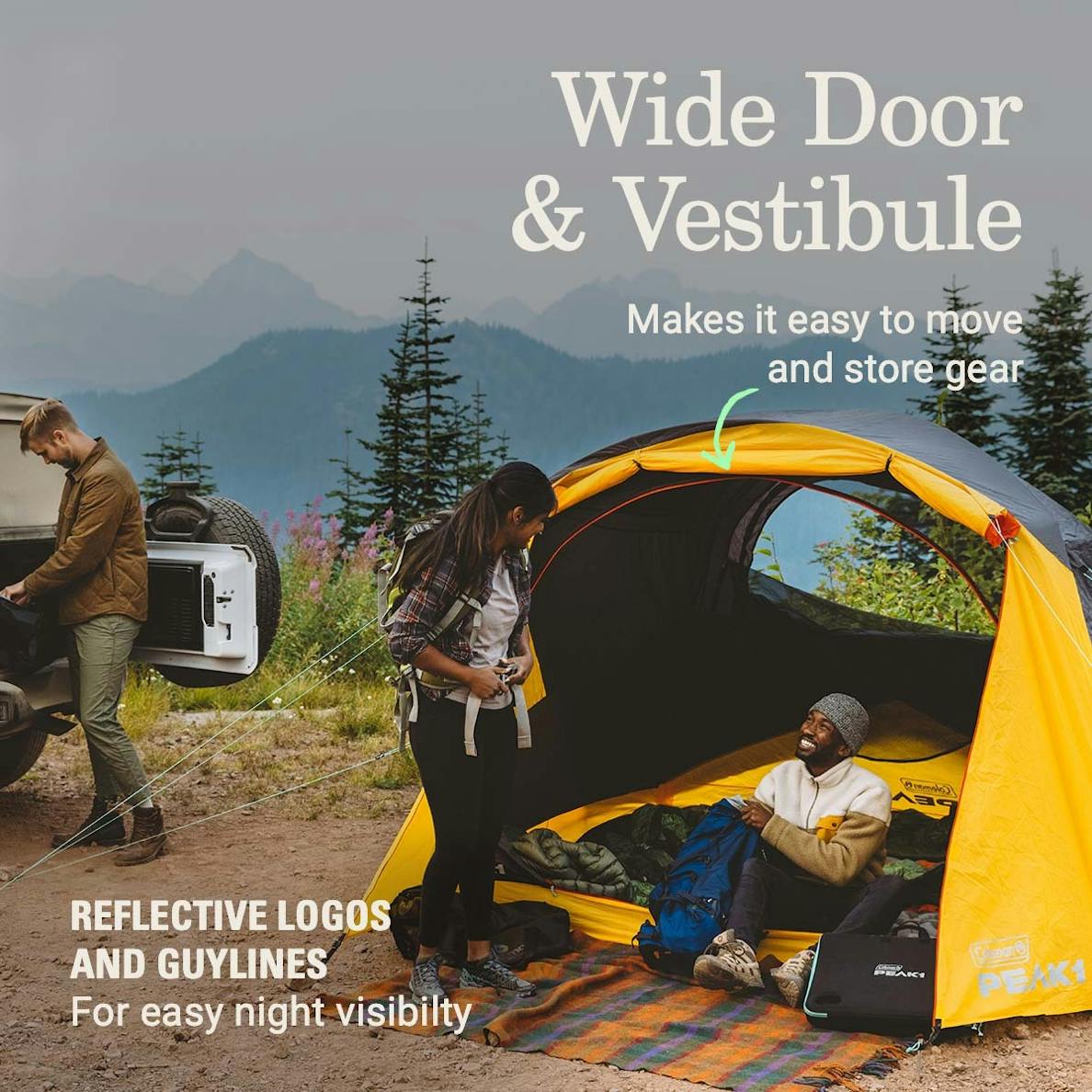 Coleman – PEAK1 4-Person Dome Tent with Star View Window