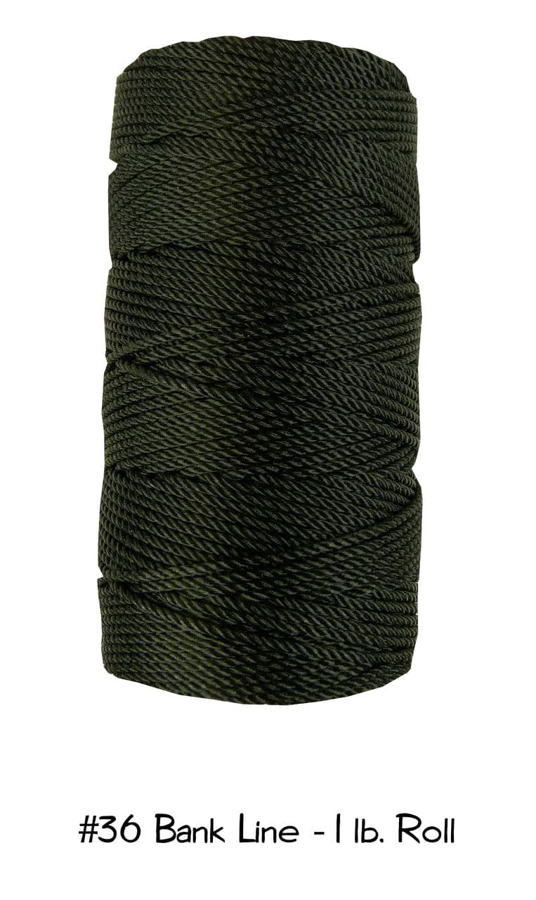 Pathfinder - #36 Bank Line, 100 Feet/340LB Break Strength, 1 lb Roll, Black