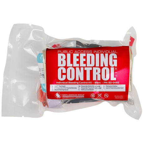 North American Rescue - Public Access Individual Bleeding Control Kit - Vacuum Sealed