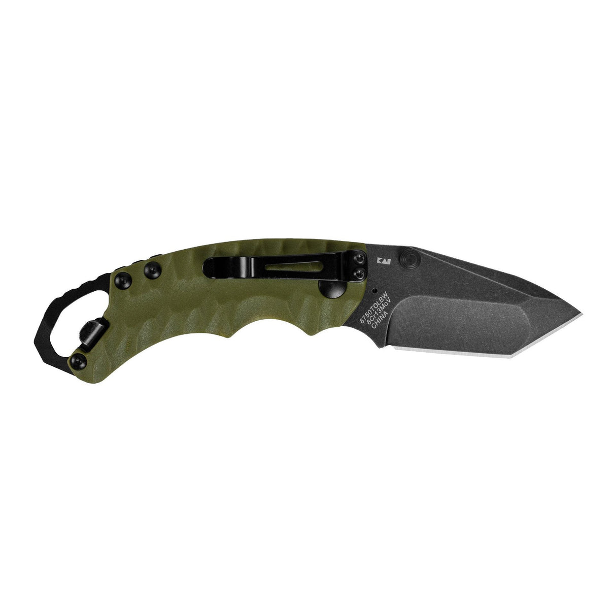 Kershaw - Shuffle II Tanto Knife, Olive, BlackWash