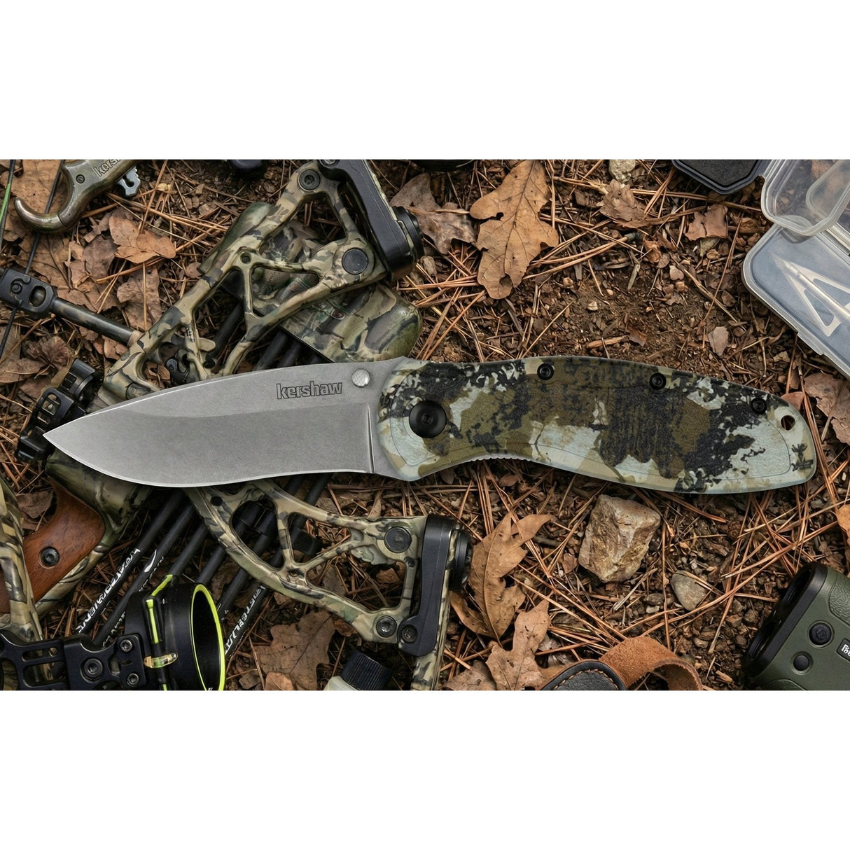 Kershaw - Blur Folding Knife with King's Camo Handle