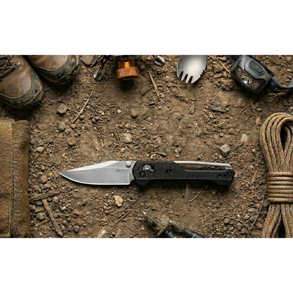 Kershaw - Airspace DuraLock Folding Knife with 14C28N Blade
