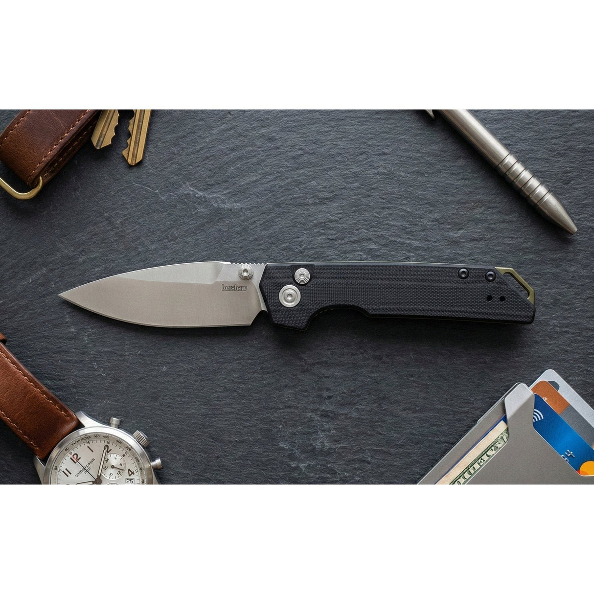 Kershaw - Iridium Button Lock Folding Knife