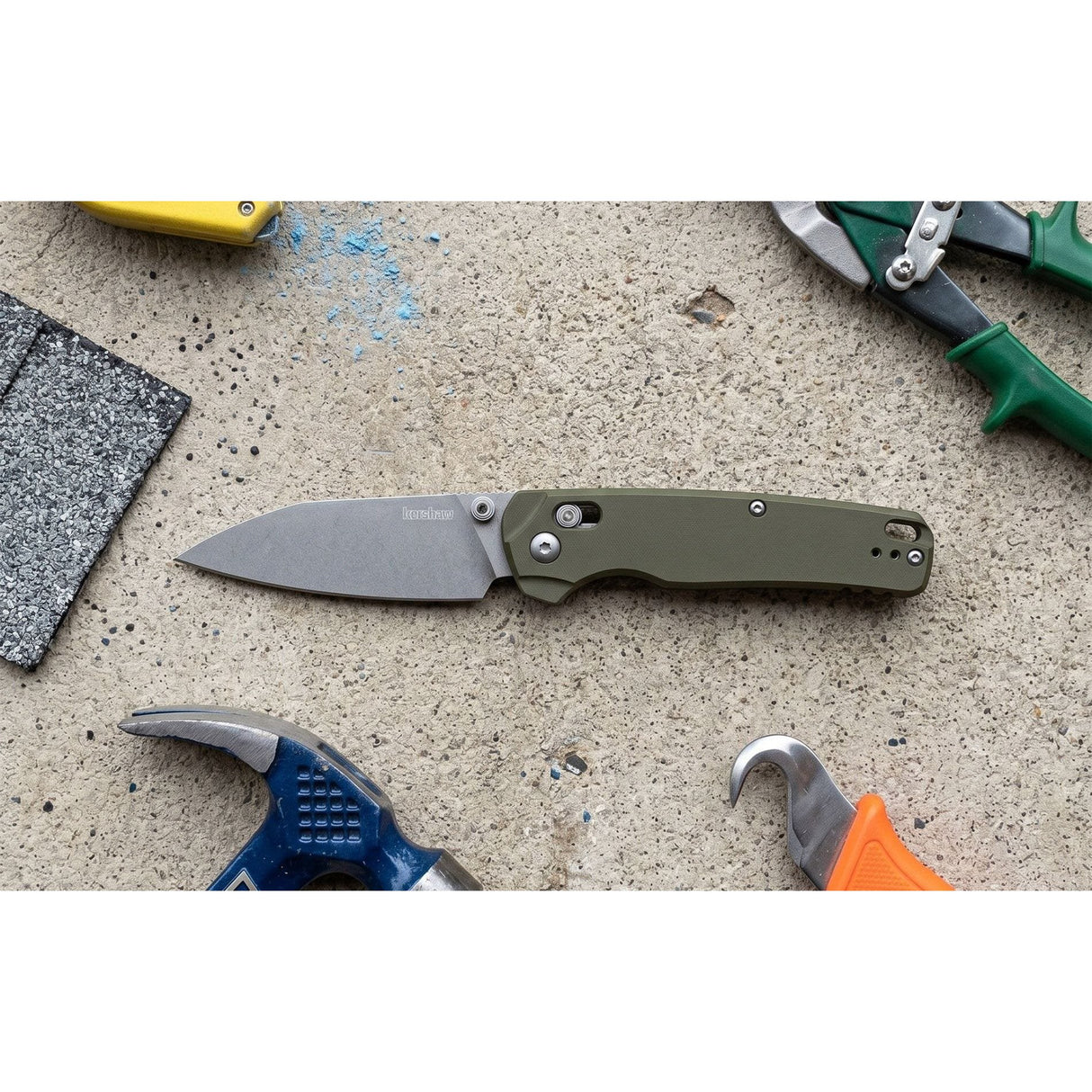 Kershaw - Bel Air XL Folding Knife - Olive, CPM 3V