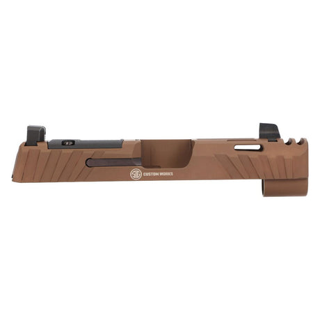 Sig Sauer - P365X SPECTRE COMP 9MM 3.1" Integrated Compensator Slide Assembly, Optic Ready, Coyote Brown