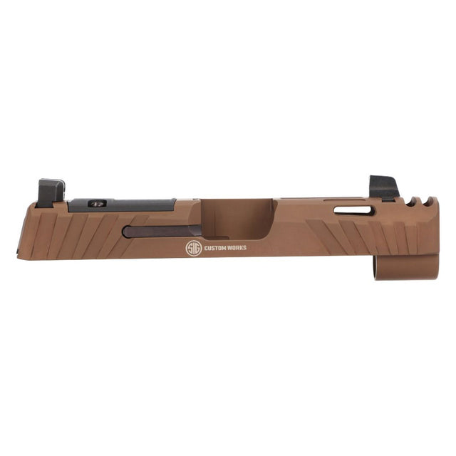 Sig Sauer - P365X SPECTRE COMP 9MM 3.1" Integrated Compensator Slide Assembly, Optic Ready, Coyote Brown