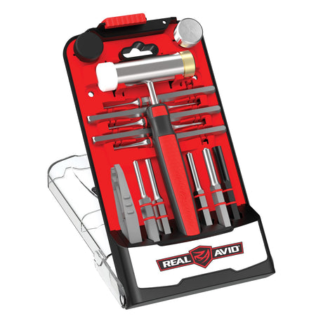 Real Avid - ACCU-PUNCH® Hammer & Roll Pin Punch Set - Gunsmithing Roll Pin Punch Set with Pin Alignment Tool