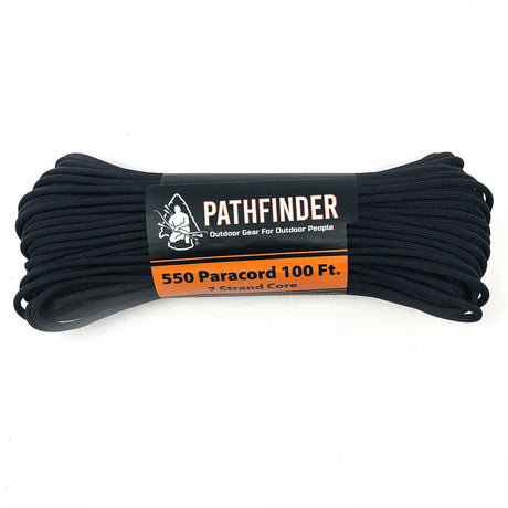 Pathfinder - 550 Paracord, 100 Feet, Black