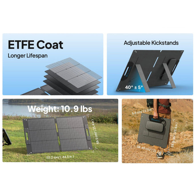 Bluetti – SP100L 100W Foldable Solar Panel with MC4 Connectors