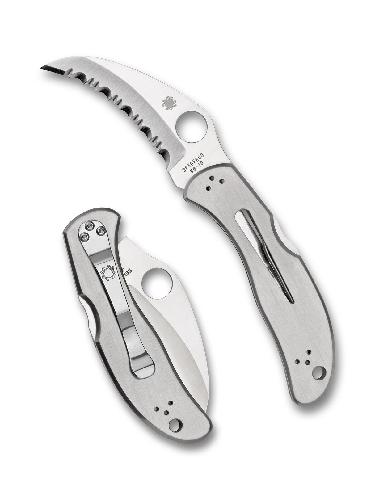 Spyderco - Harpy Knife VG-10 Hawkbill Serrated Blade