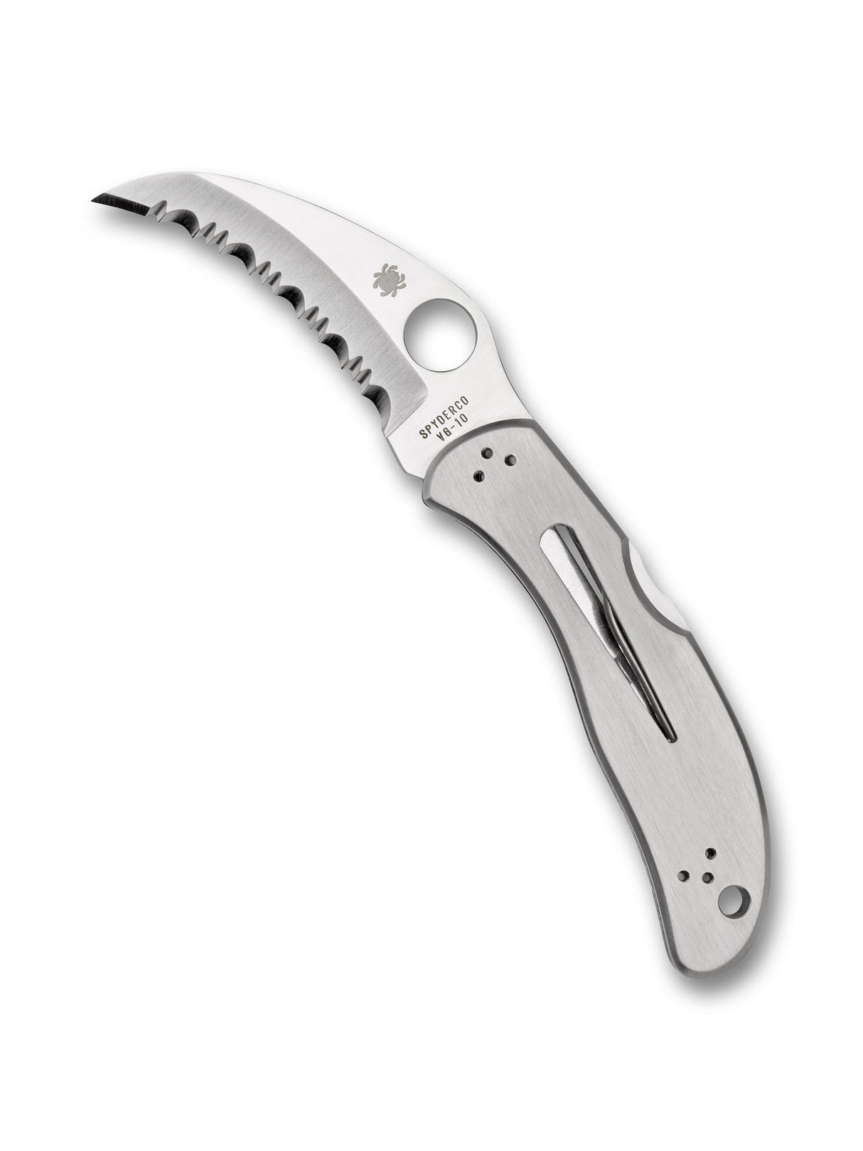 Spyderco - Harpy Knife VG-10 Hawkbill Serrated Blade
