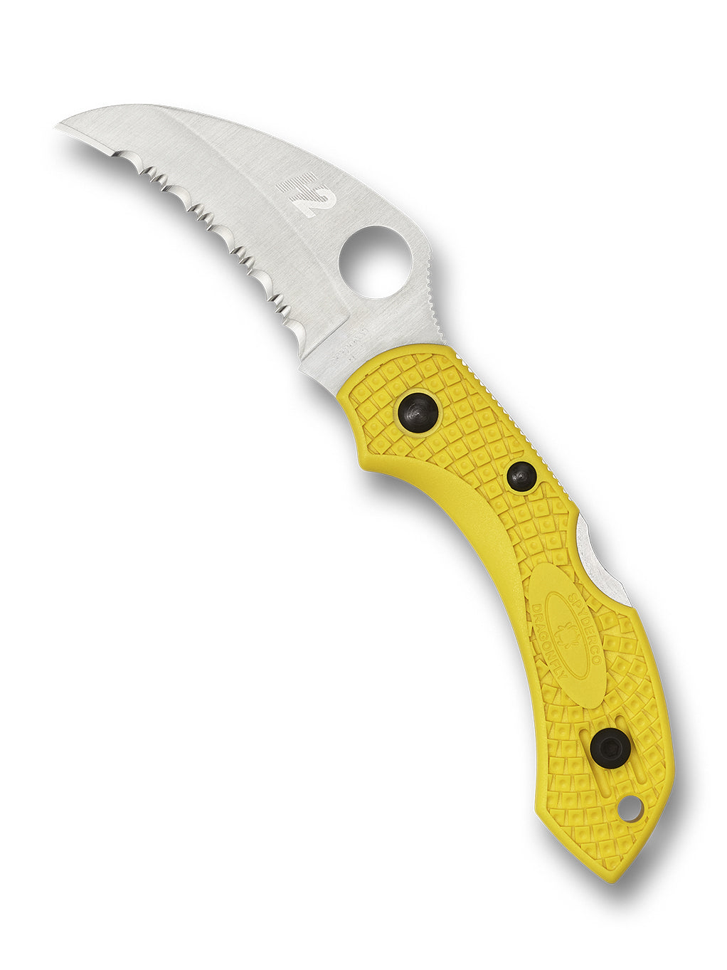 Spyderco – Dragonfly 2 Salt Folding Knife with H-2 Blade, Yellow FRN