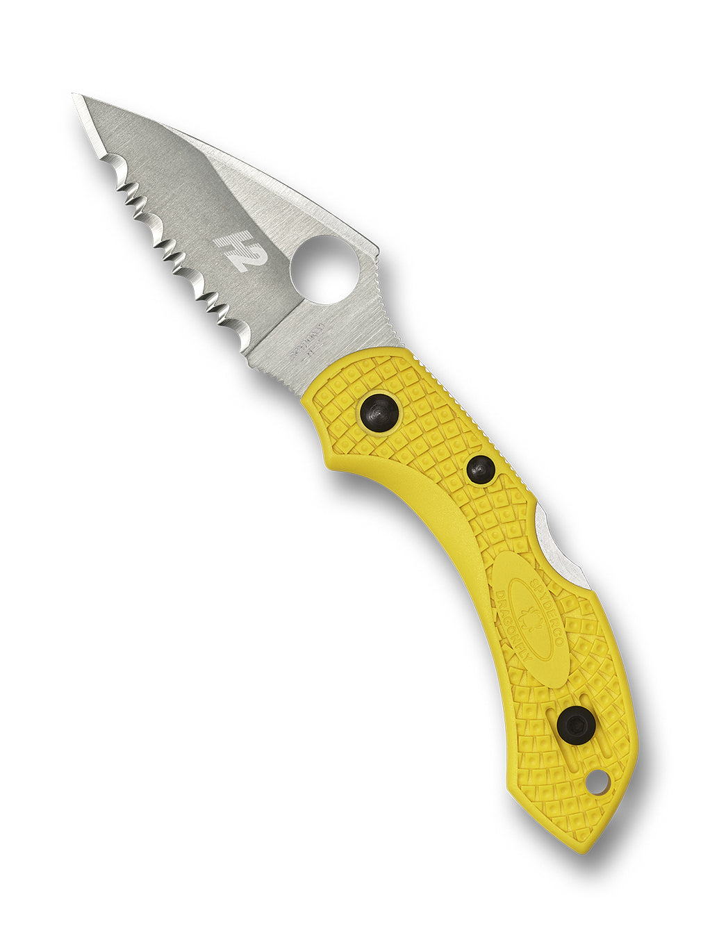 Spyderco – Dragonfly 2 Salt Folding Knife with H-2 Blade, Yellow FRN