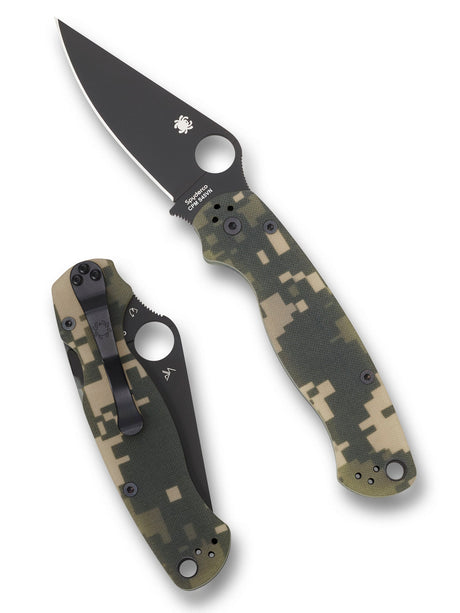 Spyderco - Para Military 2 Folding Knife, CPM S45VN G-10 USA Made