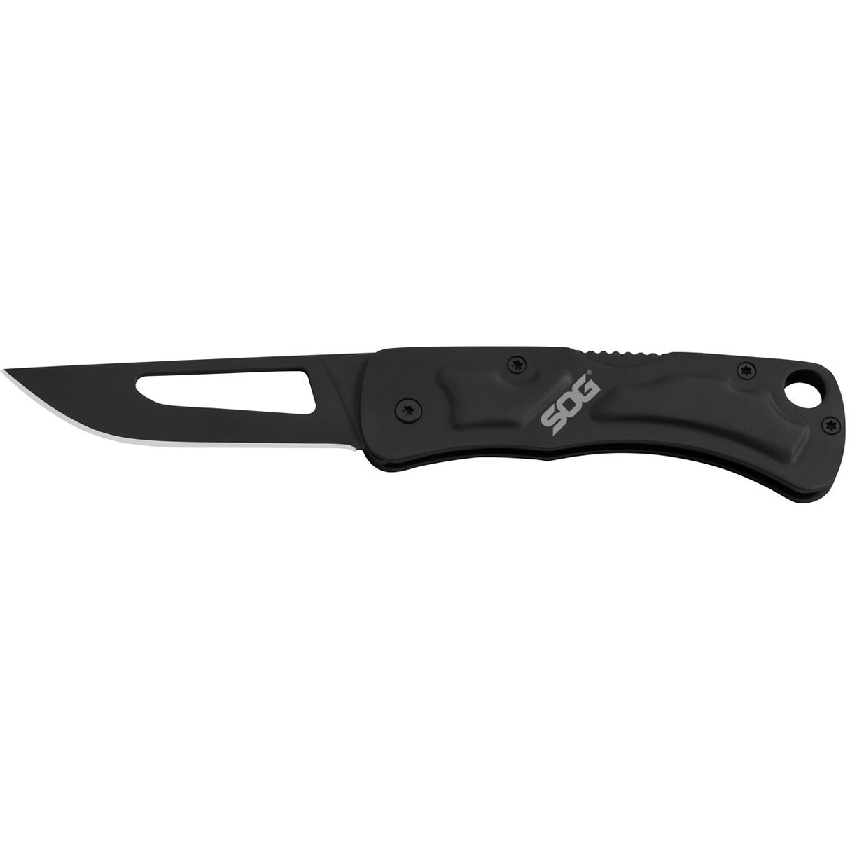 SOG - Centi II, Folding Knife, 2.1" Straight Edge, Straight Back, Black