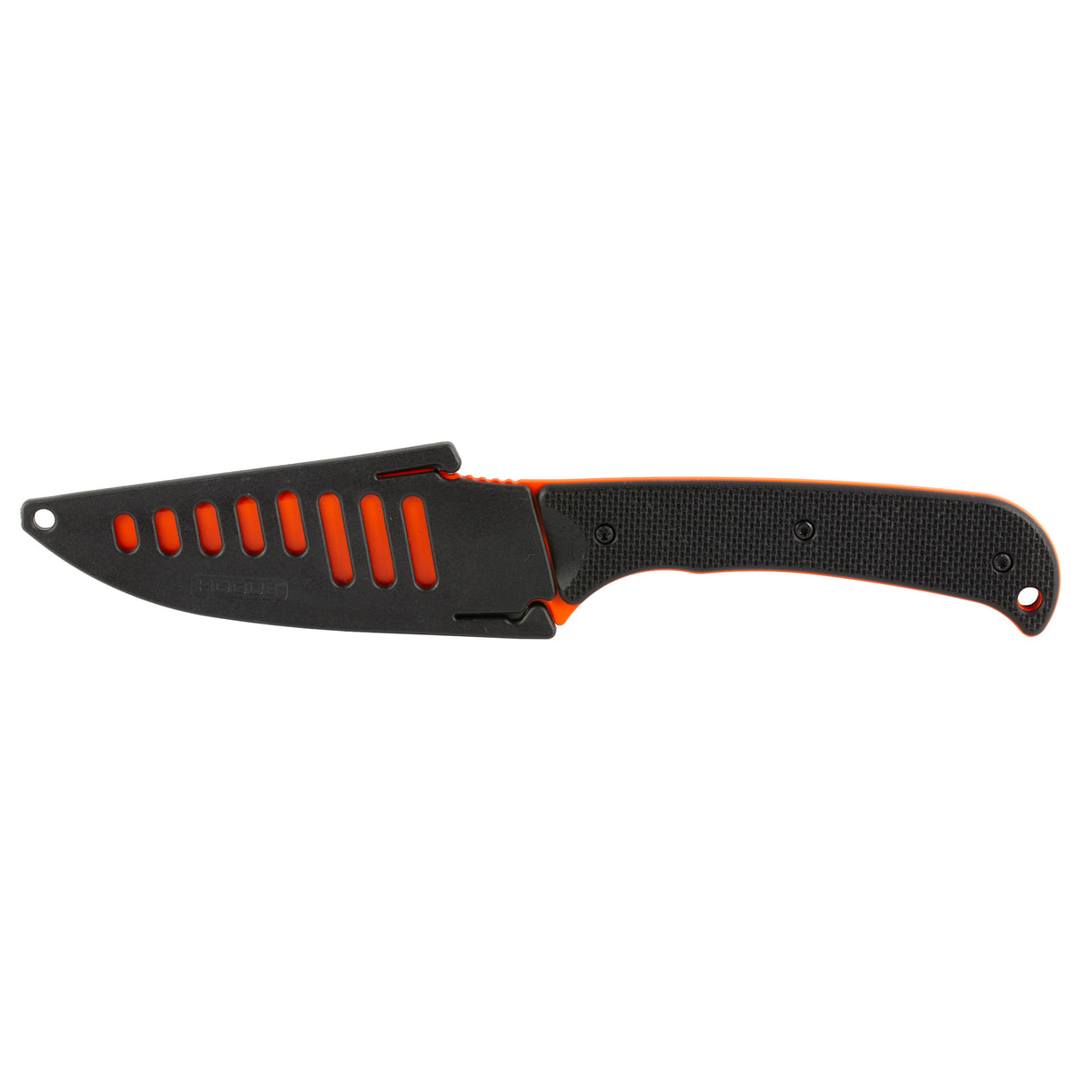 HOGUE EXTRAK XL 3.9" BLK/OR W/SHEATH