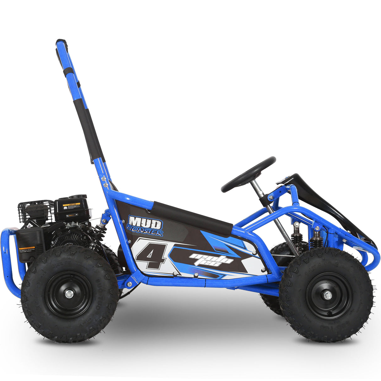 MotoTec Mud Monster Kids Gas Powered 98cc Go Kart Full Suspension, Various Colors