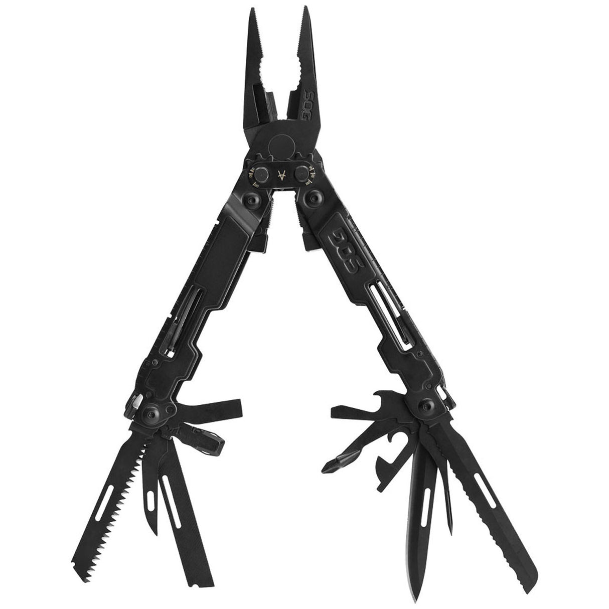 SOG - PowerAccess Deluxe, 21 Tool Multi-Tool, Stainless Steel, Black Oxide Finish, Black