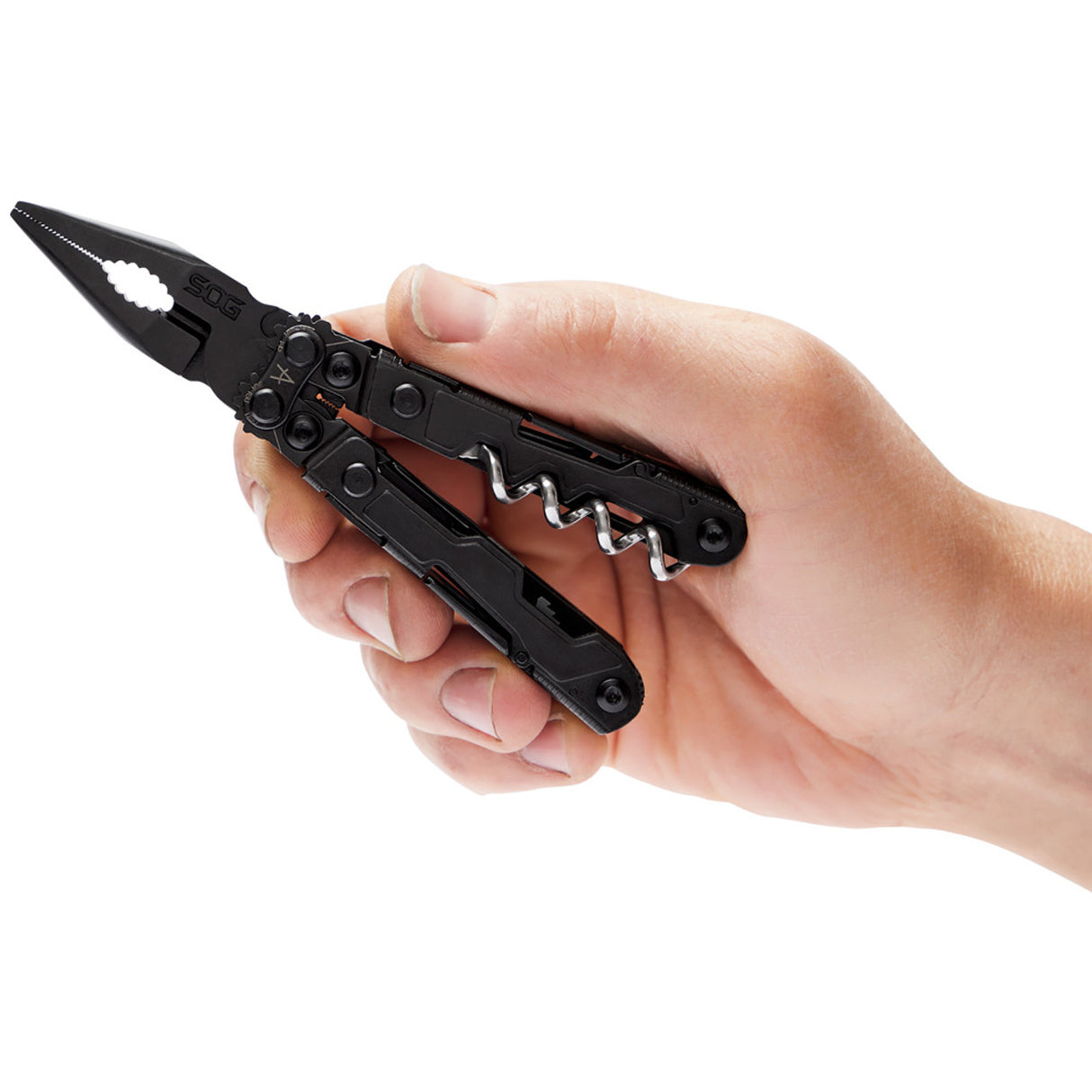 SOG - PowerLitre, 18 Tool Multi-Tool, Stainless Steel, Black Oxide Finish