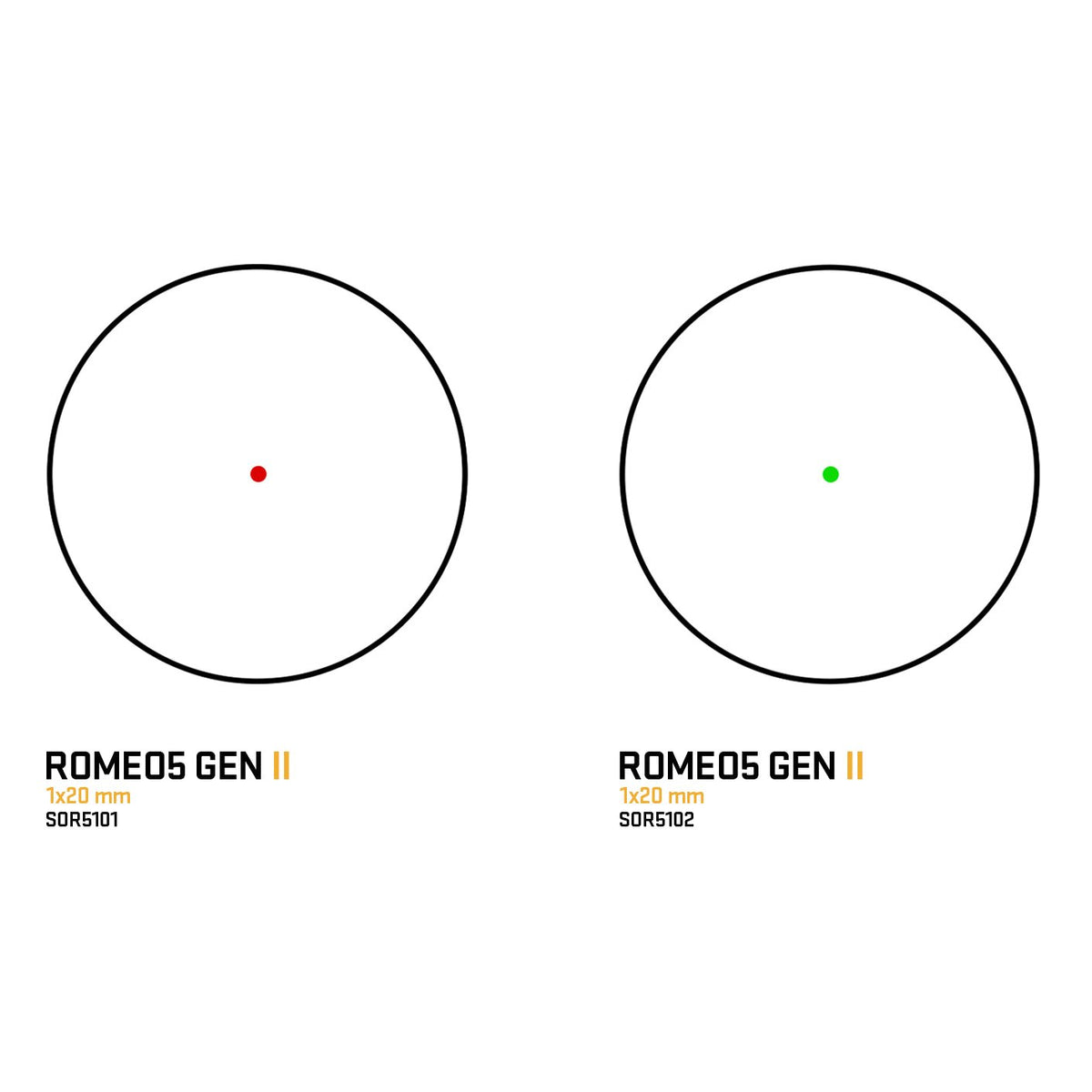 Sig Sauer - ROMEO5 GEN II 1x20mm 2 MOA, Red or Green Dot — view 6