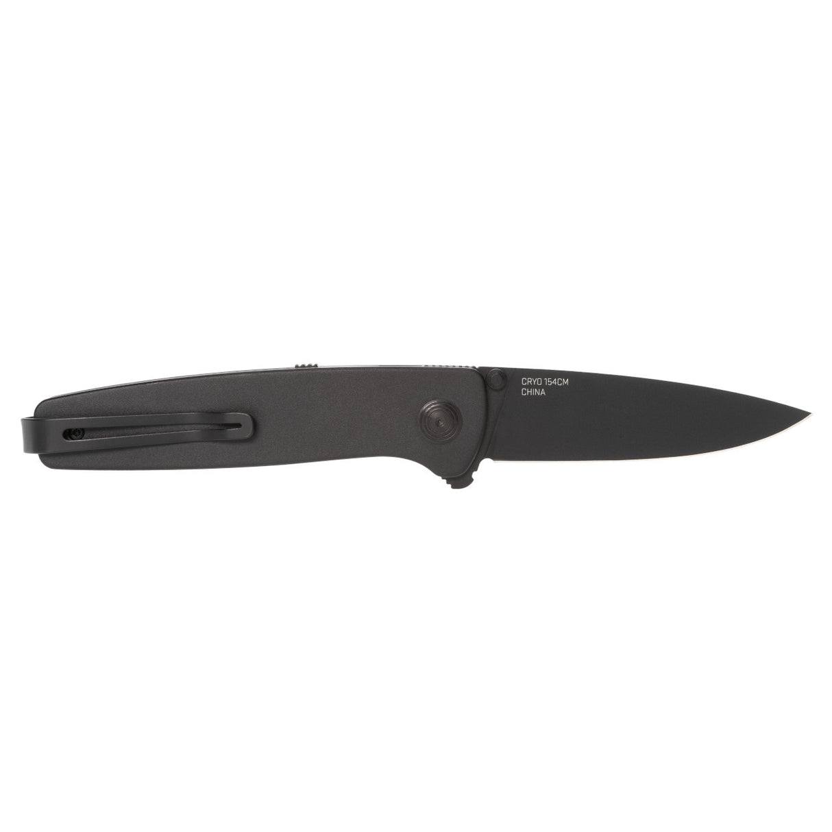 SOG - Twitch III, Folding Knife, 3.1" Drop Point Straight Edge, Titanium Nitride Finish, Black