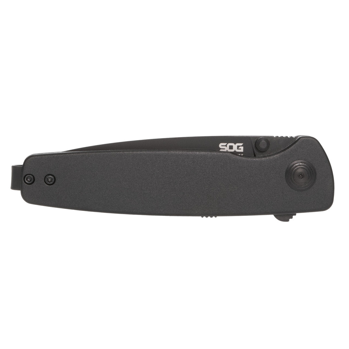 SOG - Twitch III, Folding Knife, 3.1" Drop Point Straight Edge, Titanium Nitride Finish, Black
