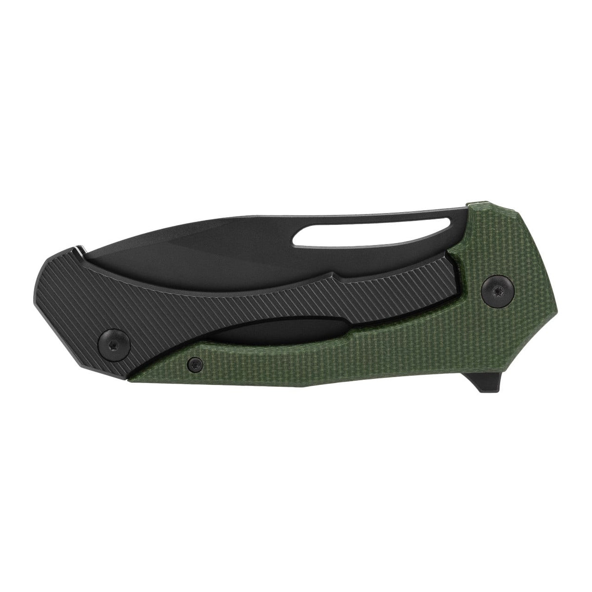 SOG - Bulwark FL, Folding Knife, 3" Drop Point Straight Edge, Micarta Handle Olive Drab Green