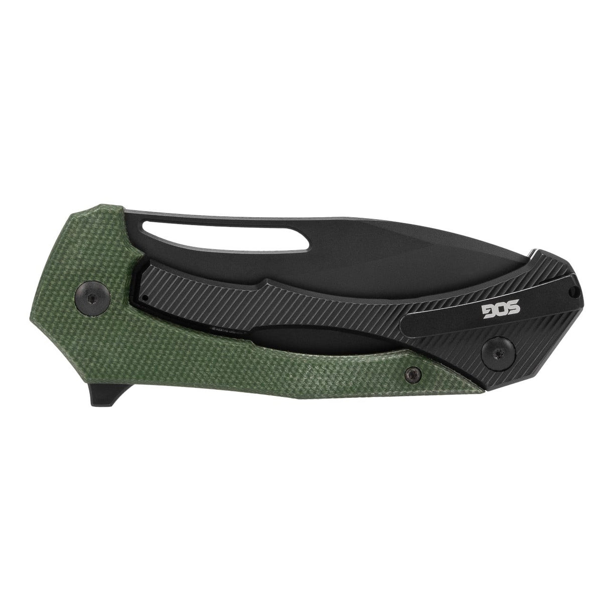 SOG - Bulwark FL, Folding Knife, 3" Drop Point Straight Edge, Micarta Handle Olive Drab Green