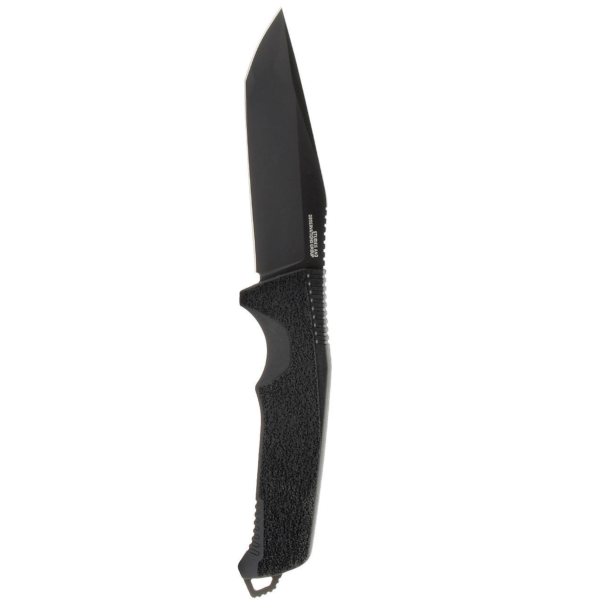 SOG - Trident FX, 4.2" Fixed Blade Knife, Tanto Point Straight Edge, Titanium Nitride Finish, Black, Includes Nylon Sheath