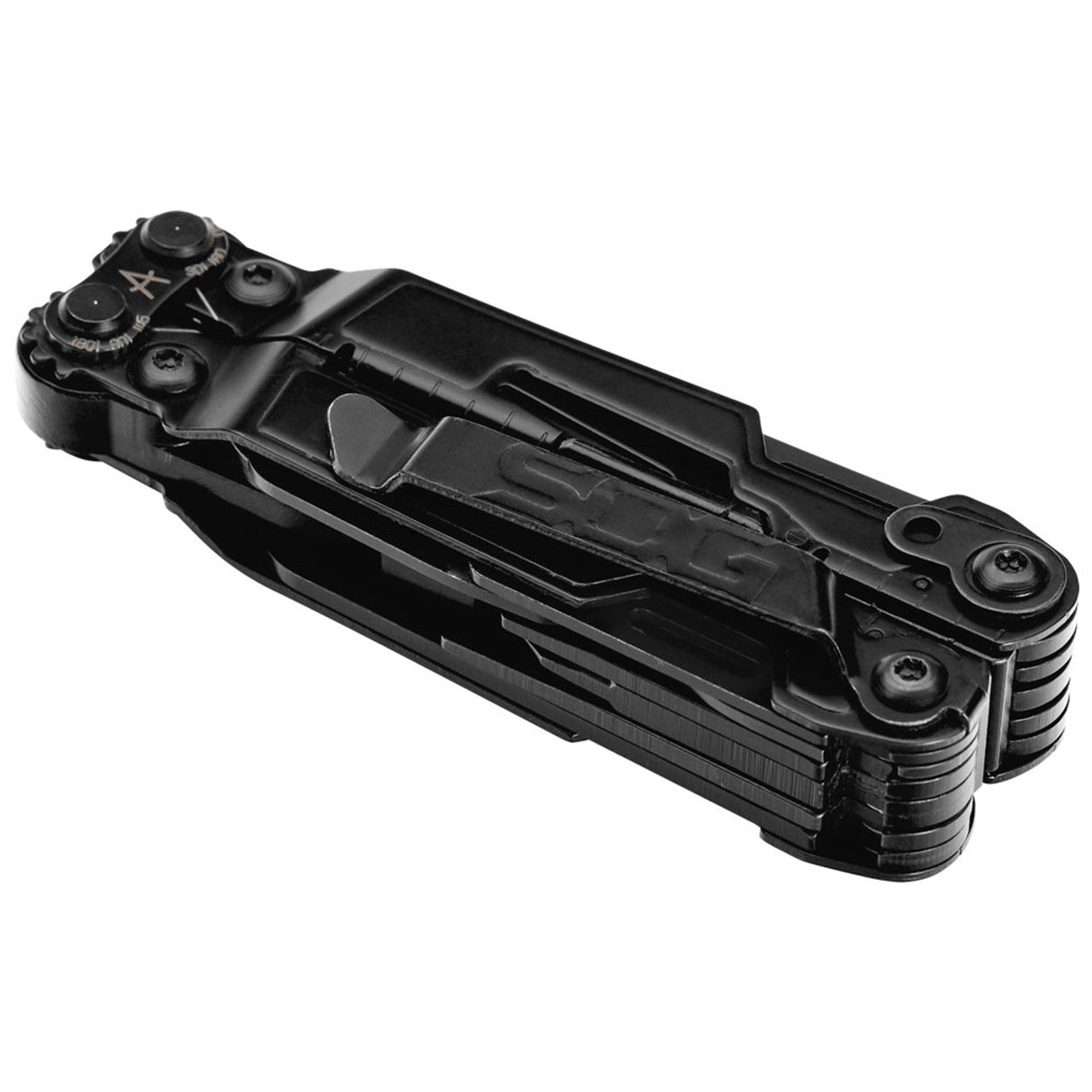 SOG - PowerPint, 18 Tool Multi-Tool, Stainless Steel, Black Oxide Finish, Black