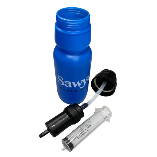 Sawyer Personal Water Bottle Filtration System for outdoor survival and emergency preparedness