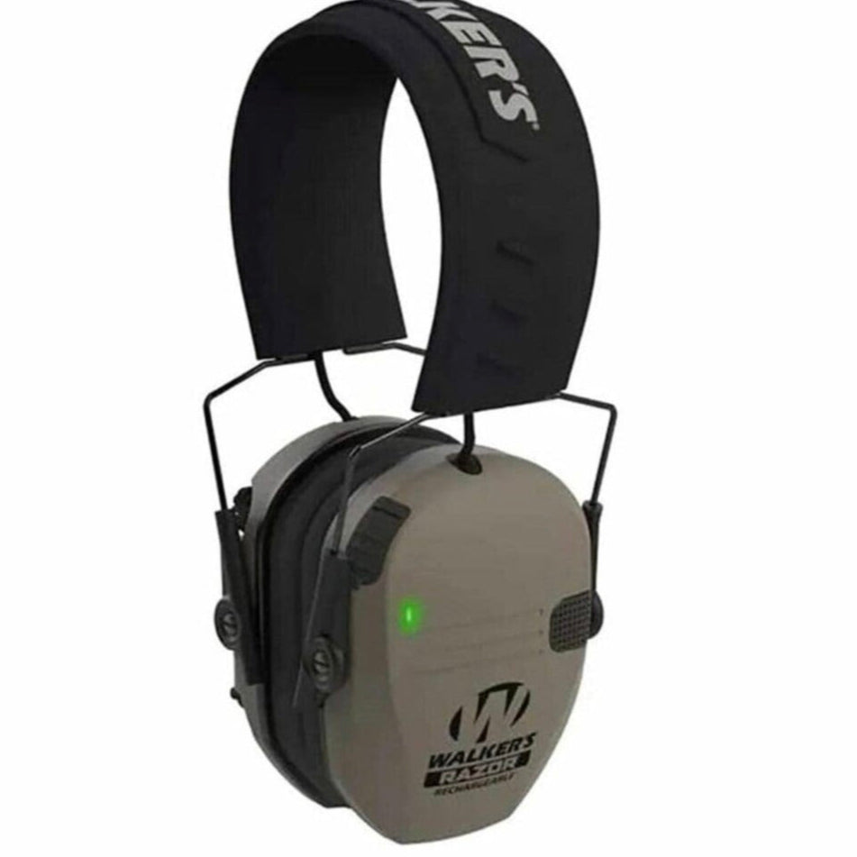 Walker’s – Razor Rechargeable Electronic Ear Muffs (21dB NRR)