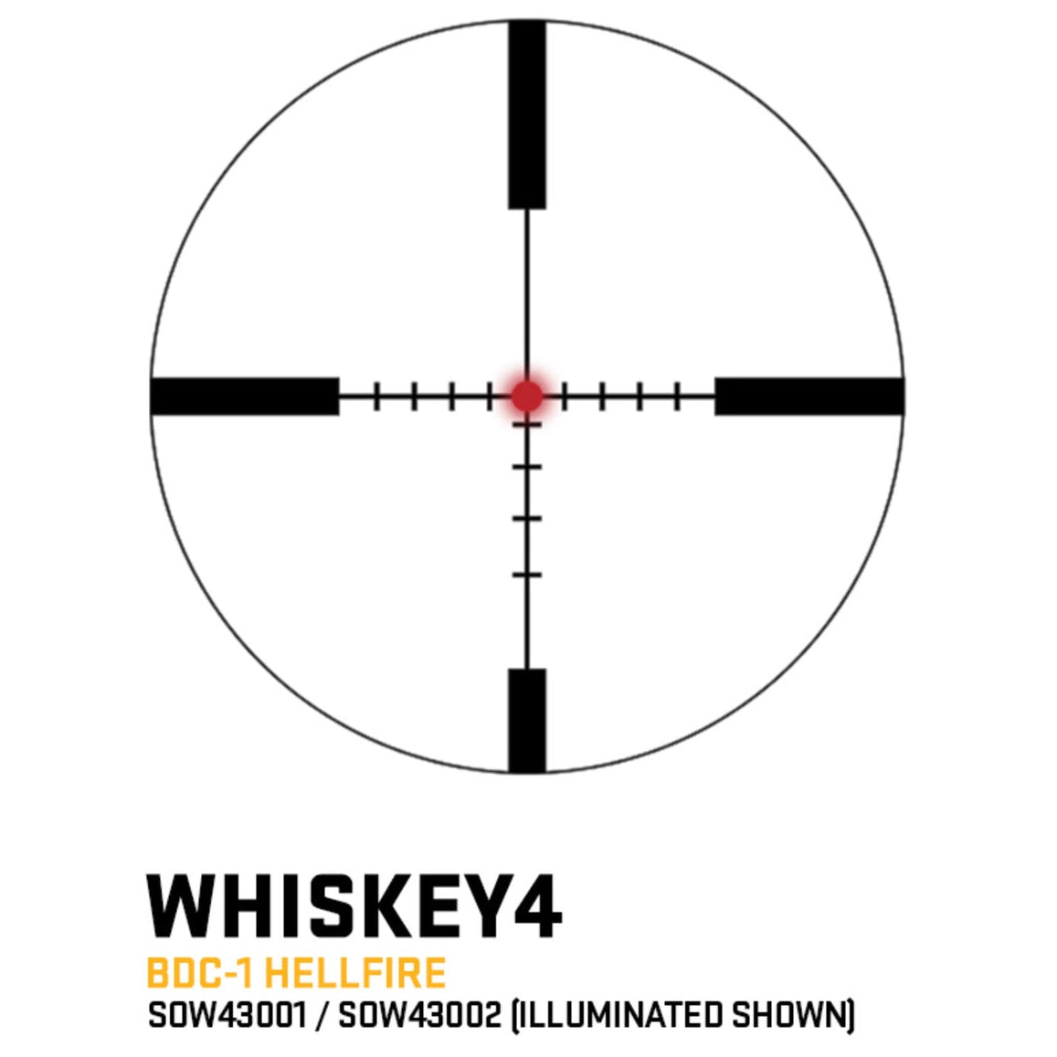 SIG SAUER - WHISKEY4 3-12x44 SFP Illuminated Zero Stop Scope
