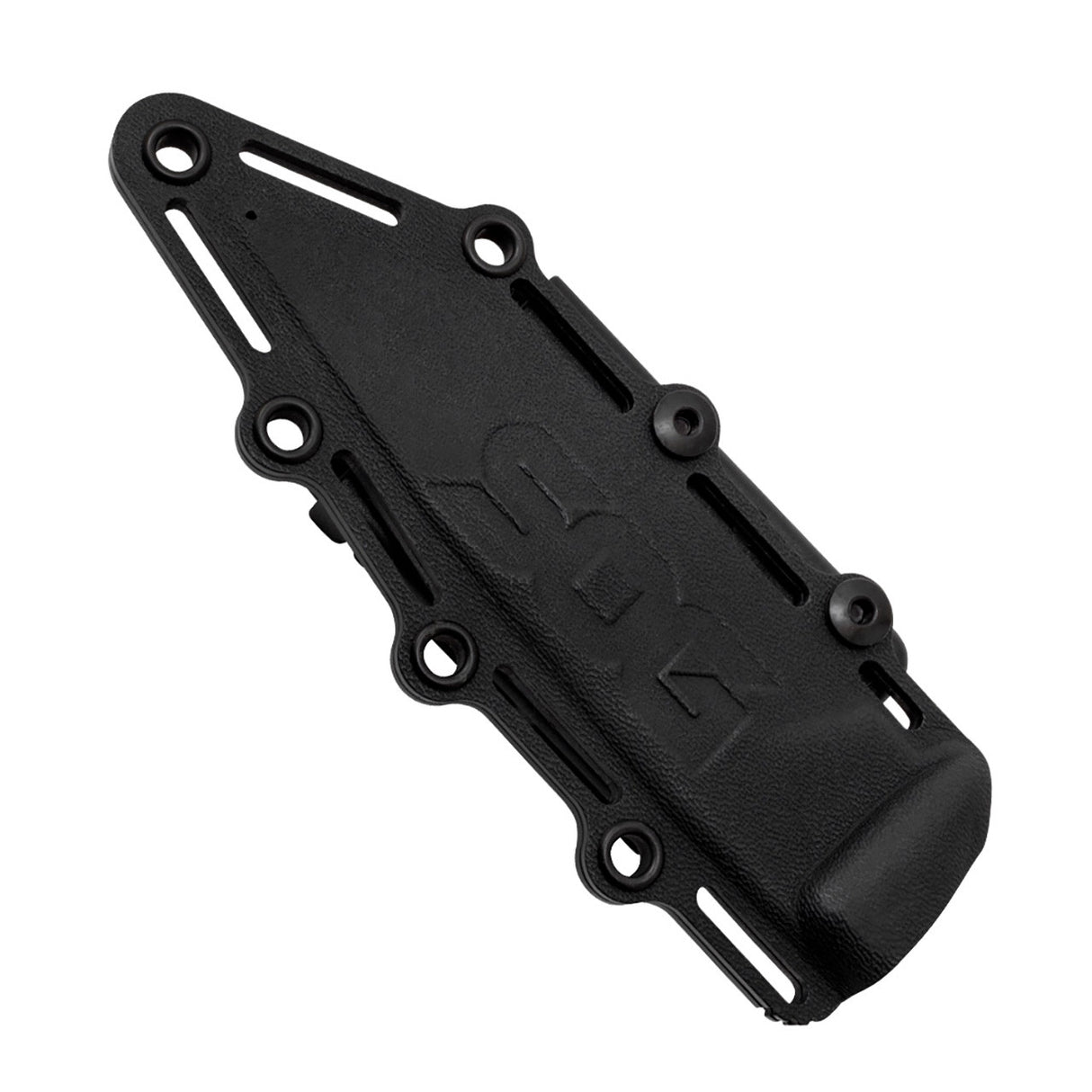 SOG - Pillar, Fixed Blade Knife, 5" Clip Point Straight Edge, Stonewashed Finish, Silver, Includes Kydex Sheath