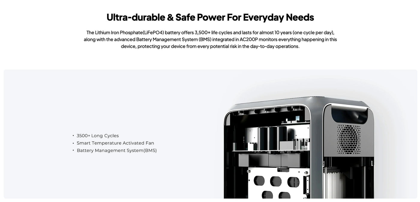 Portable solar generator with digital display, ideal for outdoor survival and emergency preparedness.