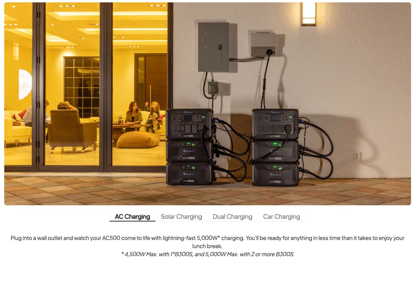 Portable solar generator charging in outdoor setting, ideal for emergency preparedness and tactical gear use.