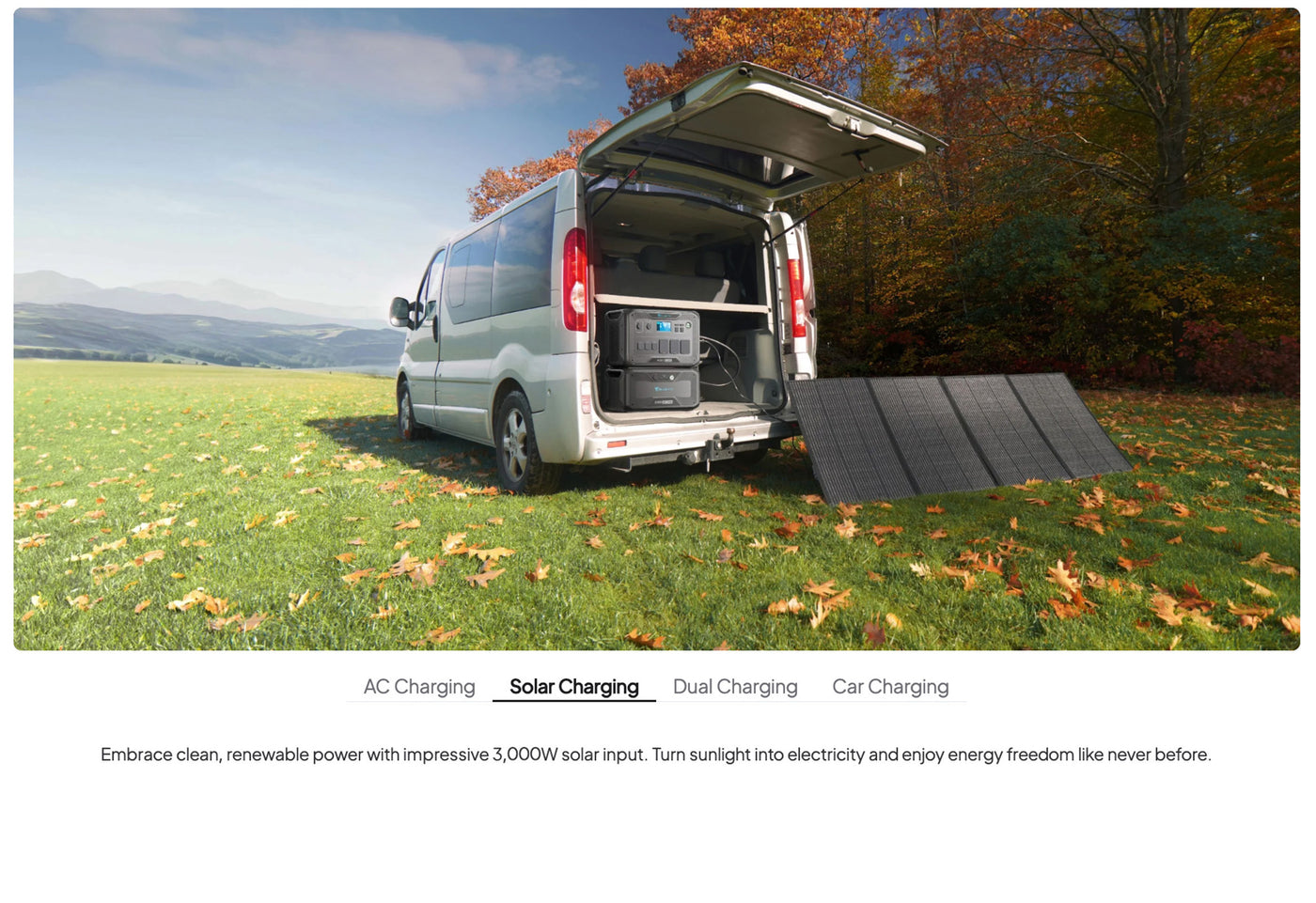 Portable solar generator charging under sunlight, ideal for outdoor survival and emergency preparedness.