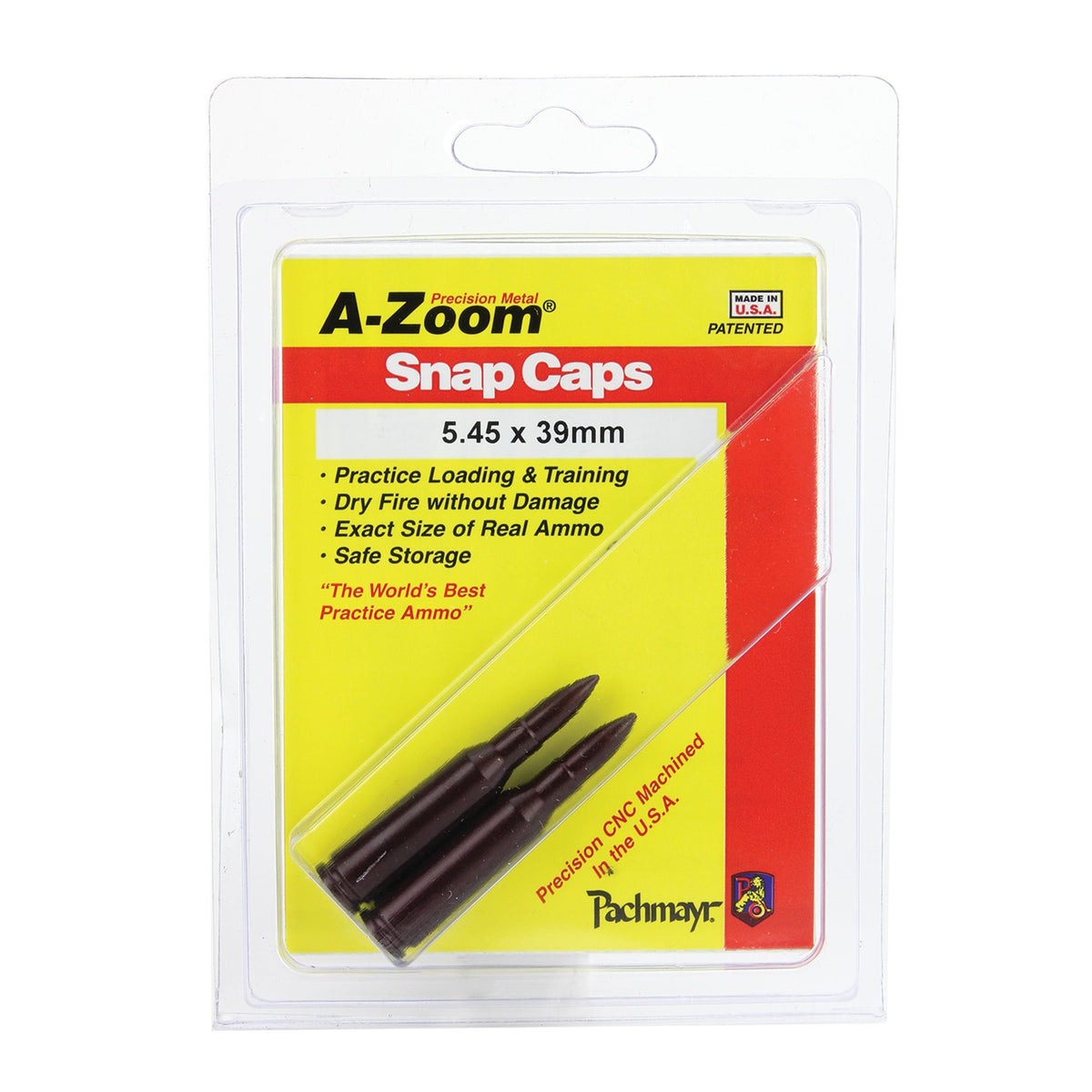 A-Zoom - Rifle Snap Caps 5.45 x 39R (2 Pack, Red)