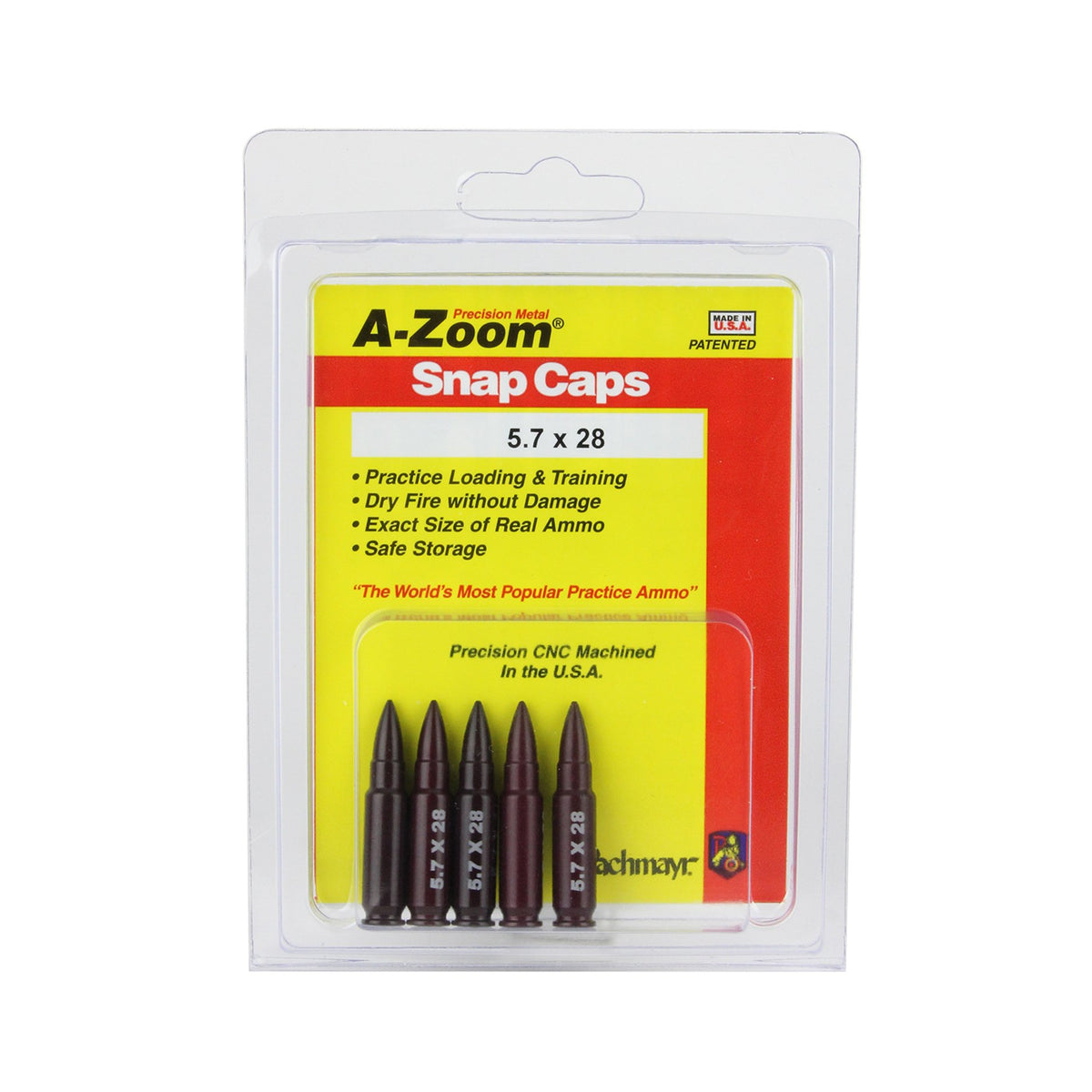A-Zoom - Precision Pistol Snap Caps 5-Pack 5.7 x 28mm