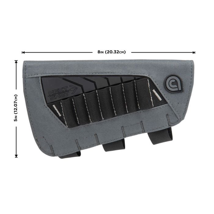 Allen – Next Shot Bridger Buttstock Cartridge Carrier, 7-Round Gray