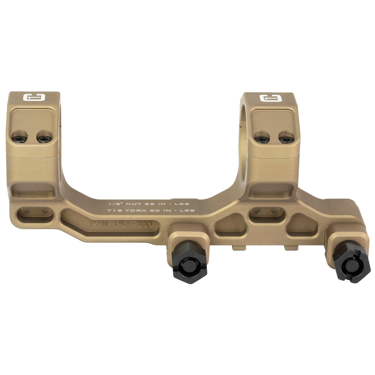 Badger Ordnance - C.O.M.M. 30 MM 1.54" NV Height Mount - Tan