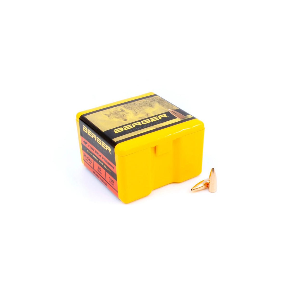 Berger Bullets - 20 Caliber 35 Grain FB Varmint Rifle Bullet - 100 ct