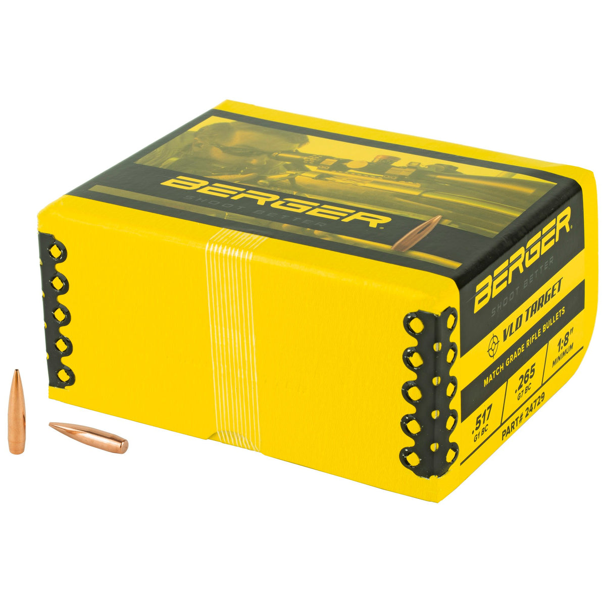Berger Bullets - 6 mm 105 Grain VLD Target Rifle Bullet - 500 ct