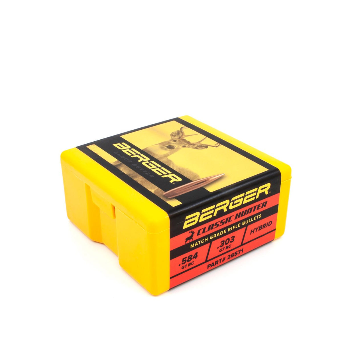 Berger Bullets - 6.5 mm 135 Grain Classic Hunter Bullets - 100 ct